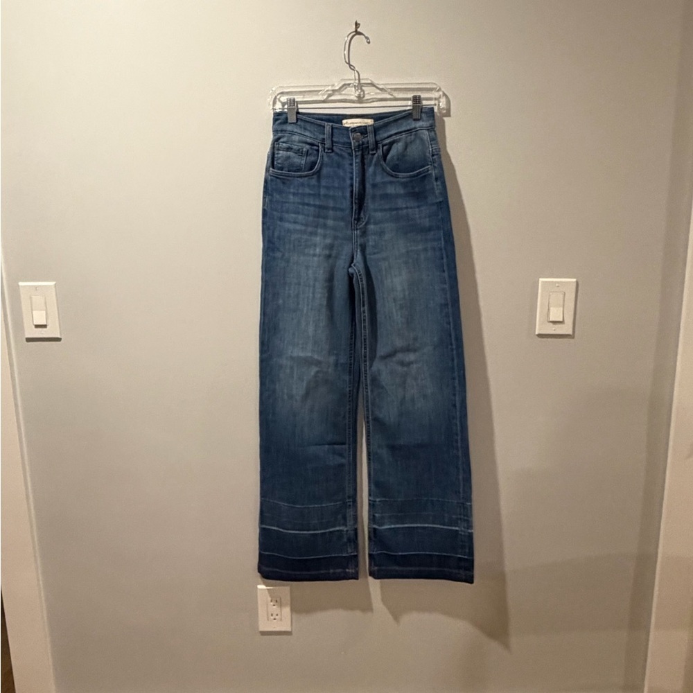 Current/Elliott Blue Flare & Wide Leg Jeans​​
